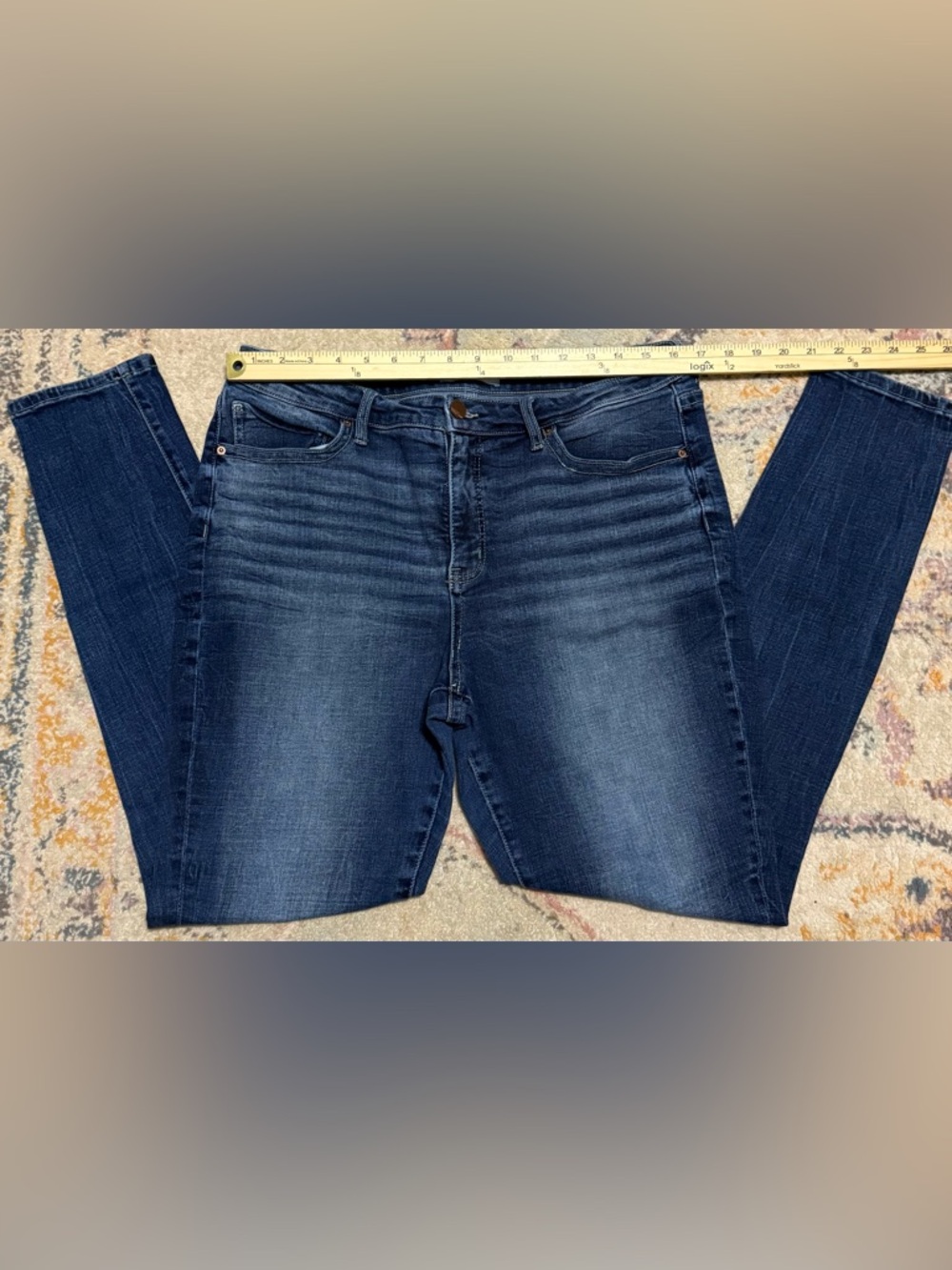 BKE Women’s Sz 31 Gabby Curvy Fit High Rise Skinny Denim Blue Jeans - Picture 4 of 7